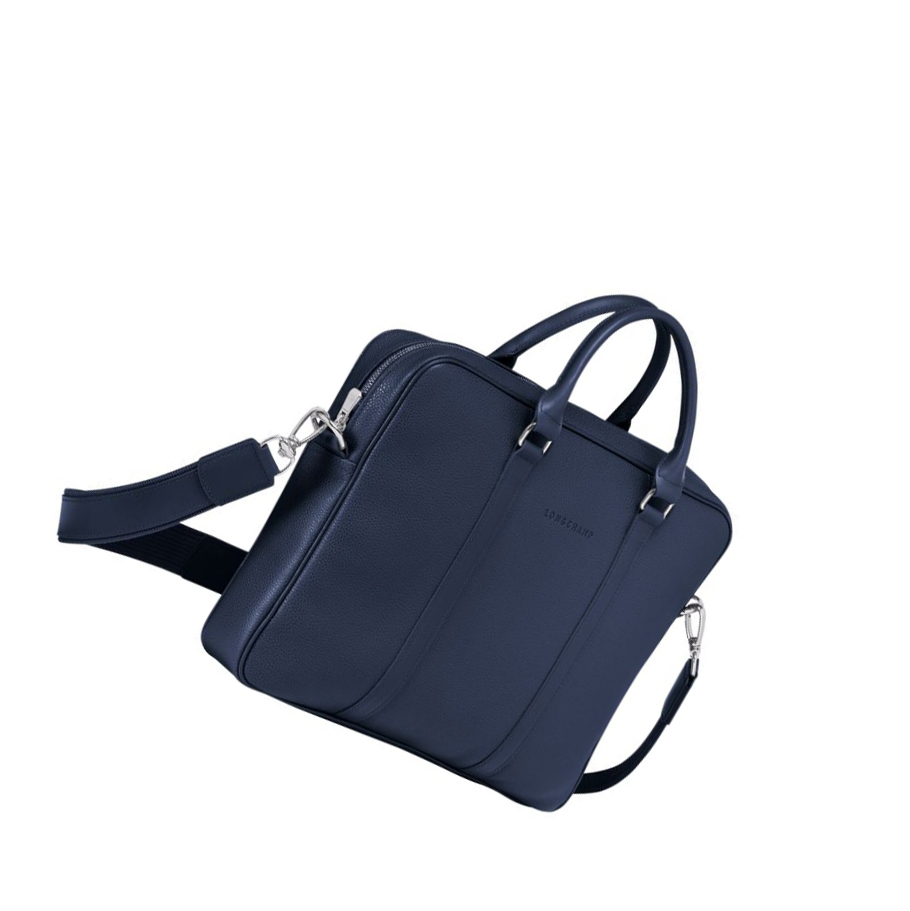 Aktówki Damskie Longchamp Le Foulonné XS Granatowe | PL-641BXWZ