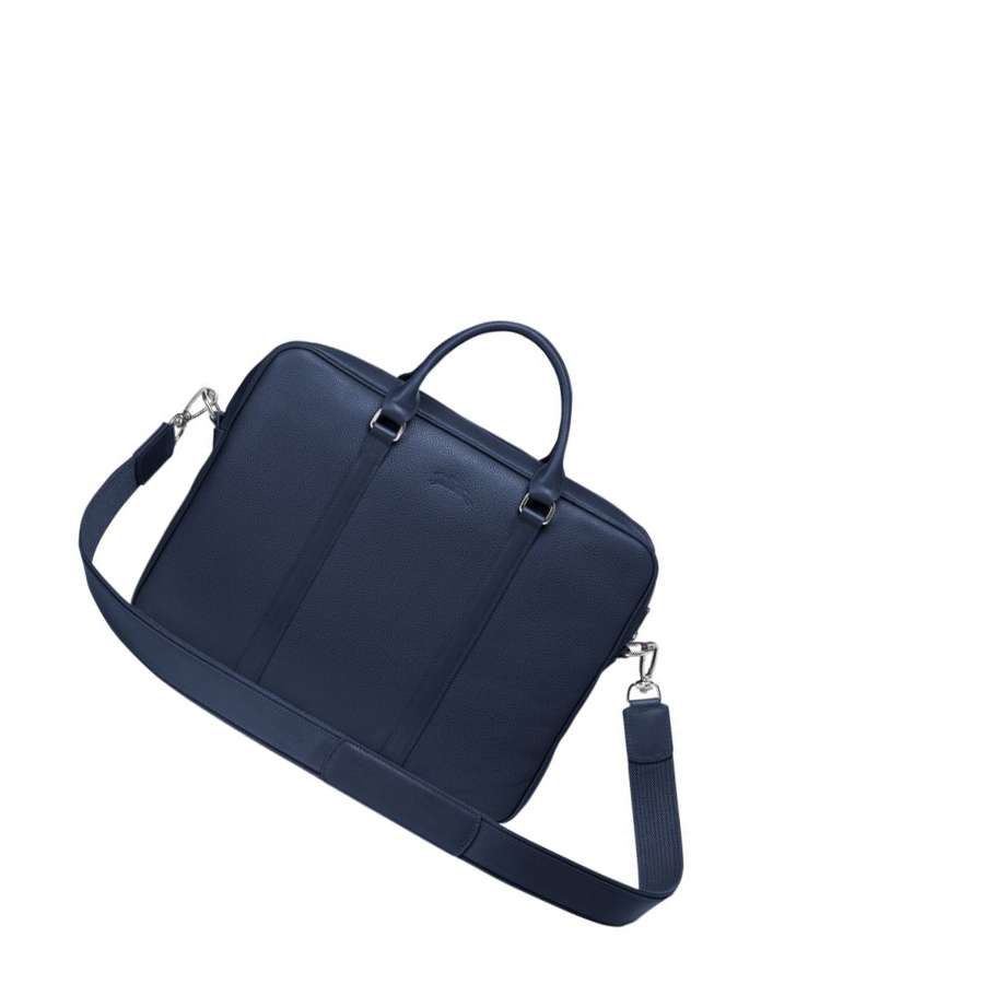 Aktówki Damskie Longchamp Le Foulonné XS Granatowe | PL-641BXWZ