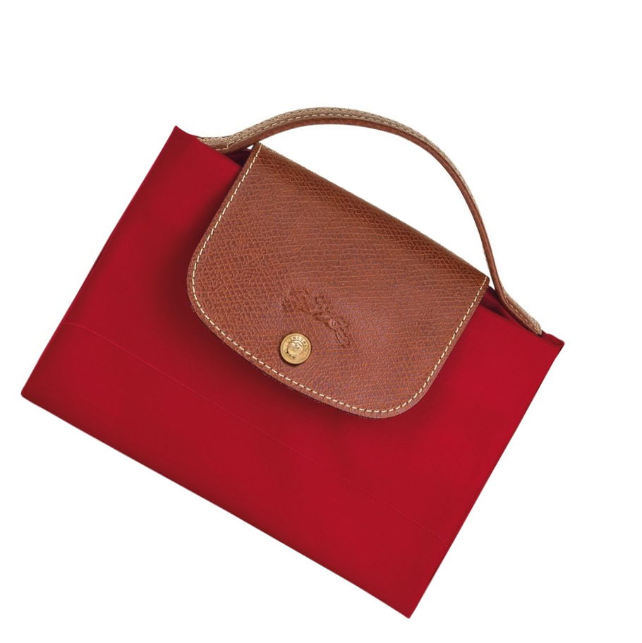 Aktówki Damskie Longchamp Le Pliage Original S Czerwone | PL-358TBZK