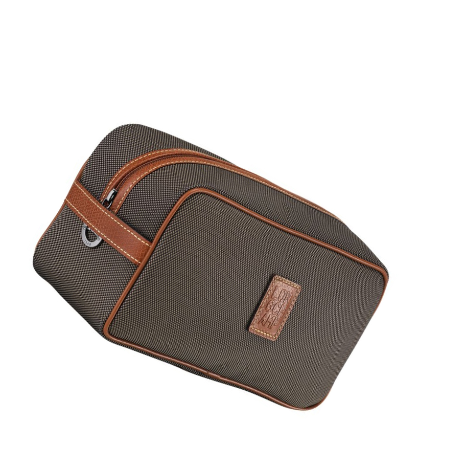 Kosmetyczki Damskie Longchamp Boxford Brązowe | PL-370HNLO