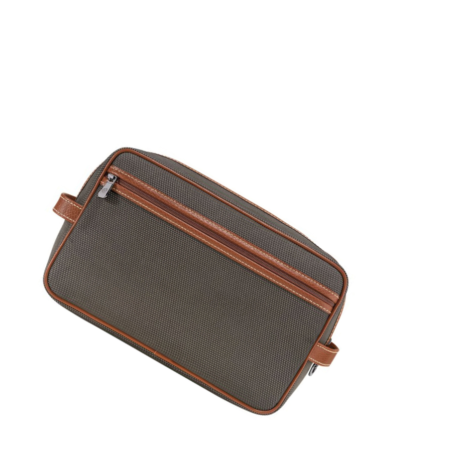 Kosmetyczki Damskie Longchamp Boxford Brązowe | PL-396EONV