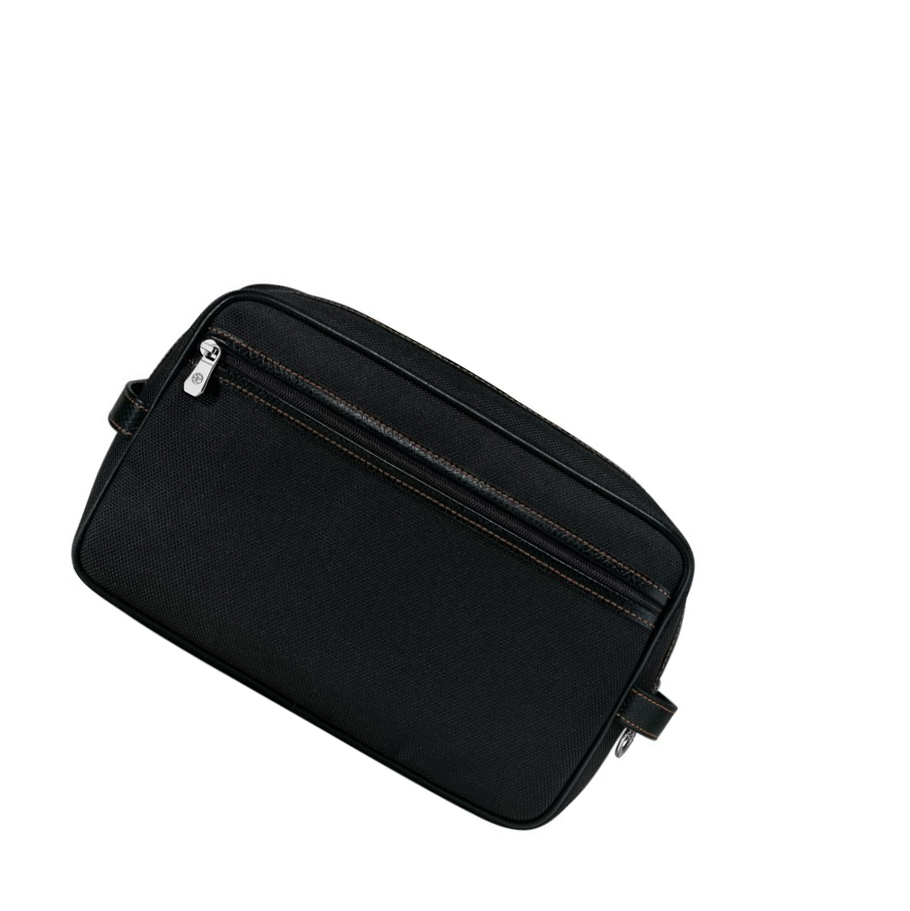 Kosmetyczki Damskie Longchamp Boxford Czarne | PL-216VLJR