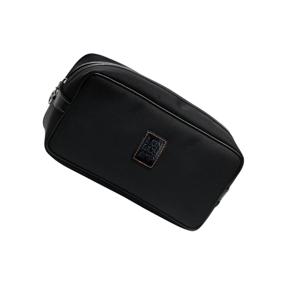 Kosmetyczki Damskie Longchamp Boxford Czarne | PL-876PDOL