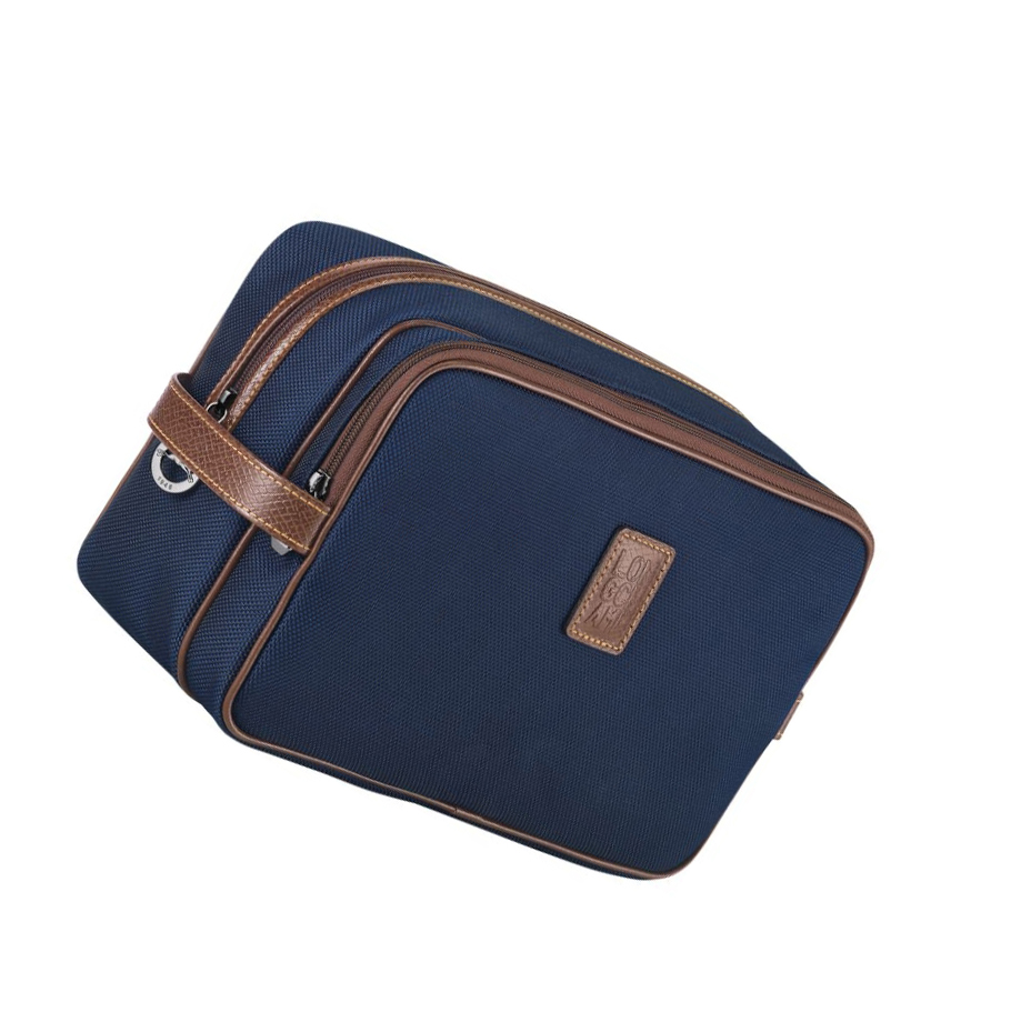 Kosmetyczki Damskie Longchamp Boxford Granatowe | PL-782EWBQ