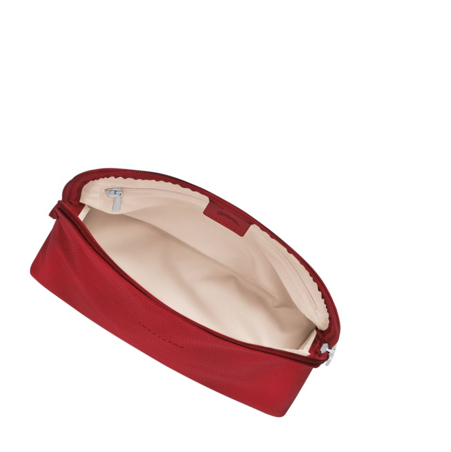 Kosmetyczki Damskie Longchamp Le Foulonné Czerwone | PL-048WILC