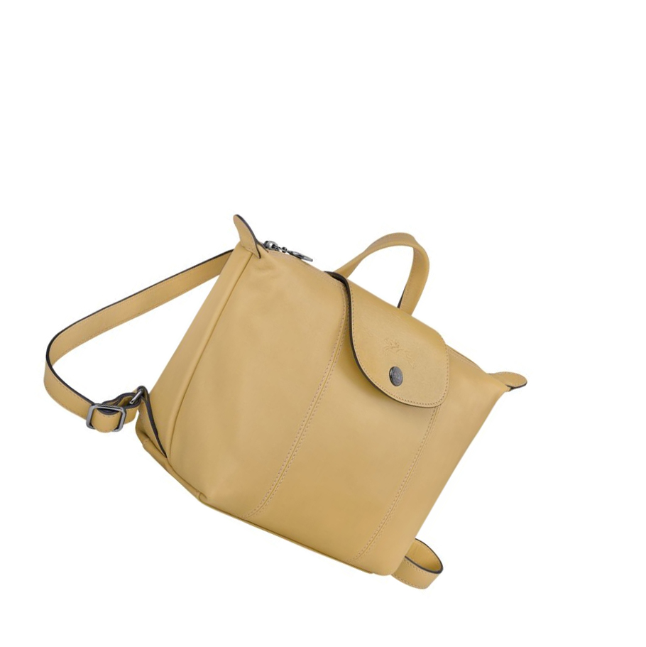 Plecaki Damskie Longchamp Le Pliage Cuir Beżowe | PL-964TGIM