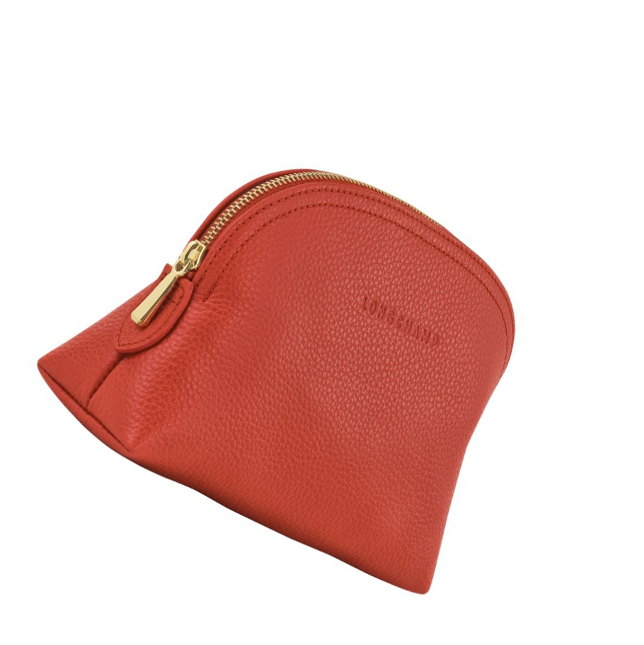 Pouches Damskie Longchamp Le Foulonné Różowe | PL-089PHRW