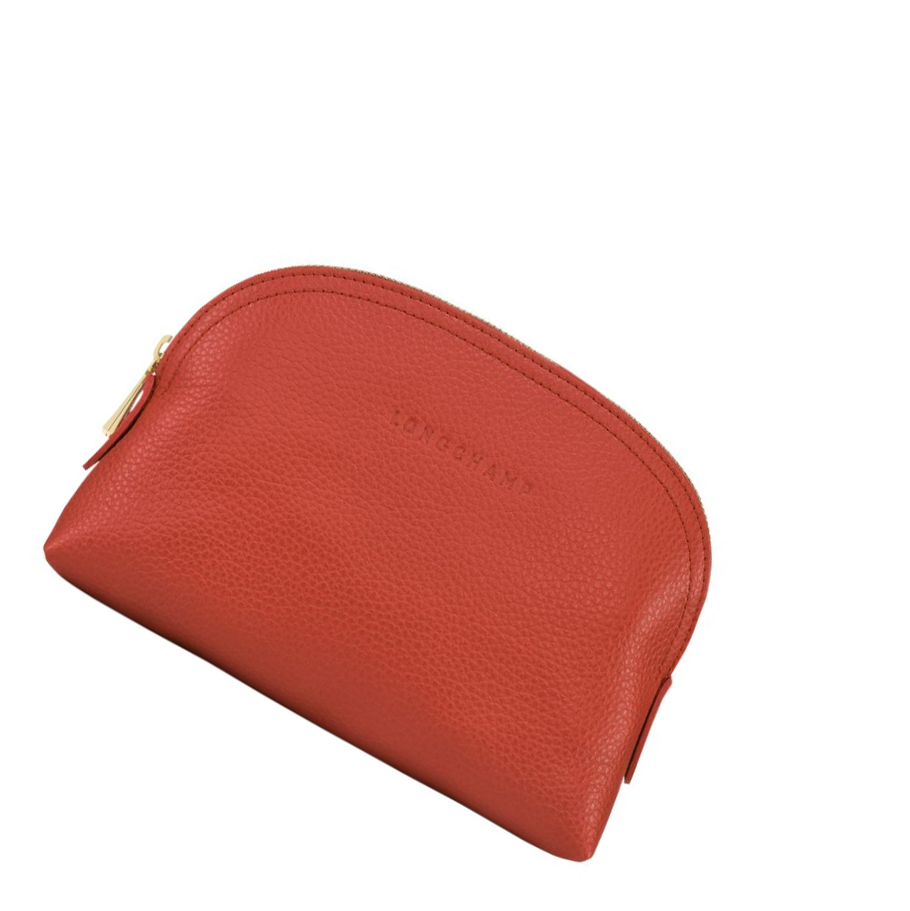 Pouches Damskie Longchamp Le Foulonné Różowe | PL-089PHRW