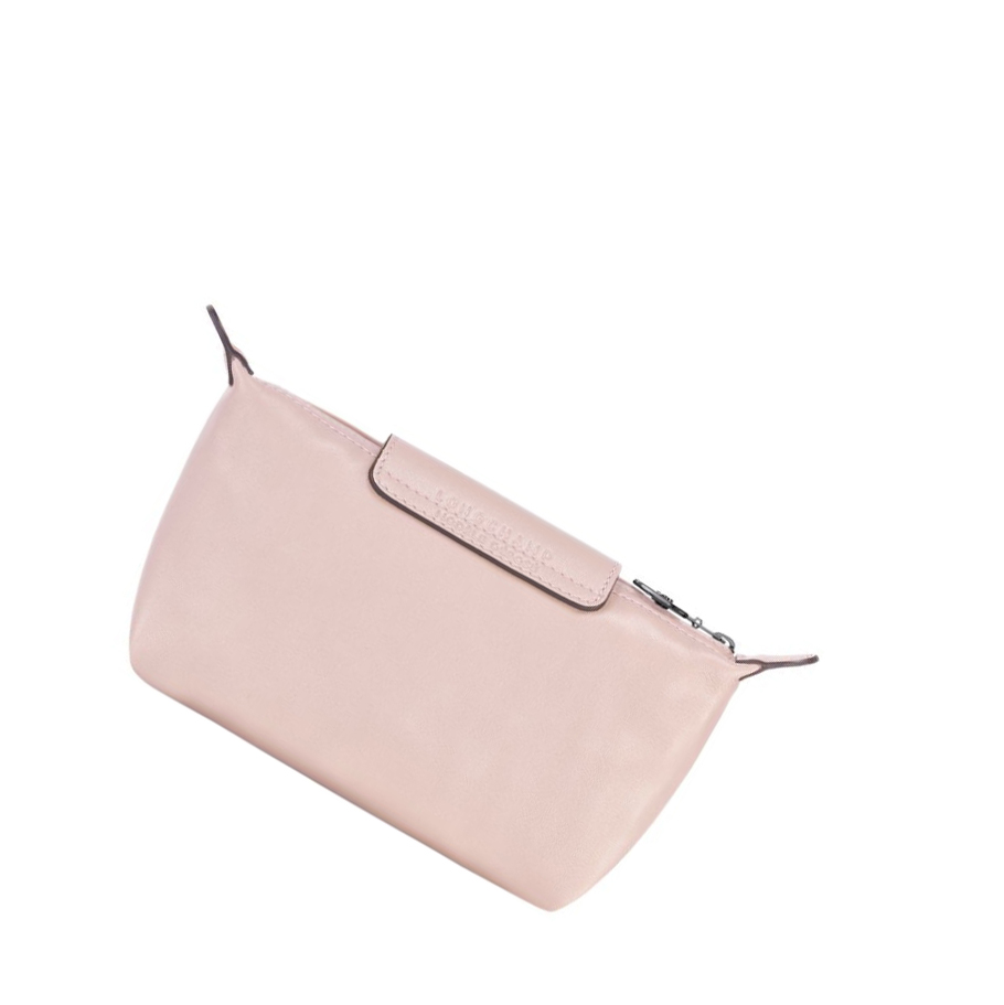 Pouches Damskie Longchamp Le Pliage Cuir Różowe | PL-617WDMN