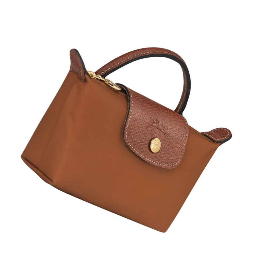 Pouches Damskie Longchamp Le Pliage Original Brązowe | PL-150EUSK