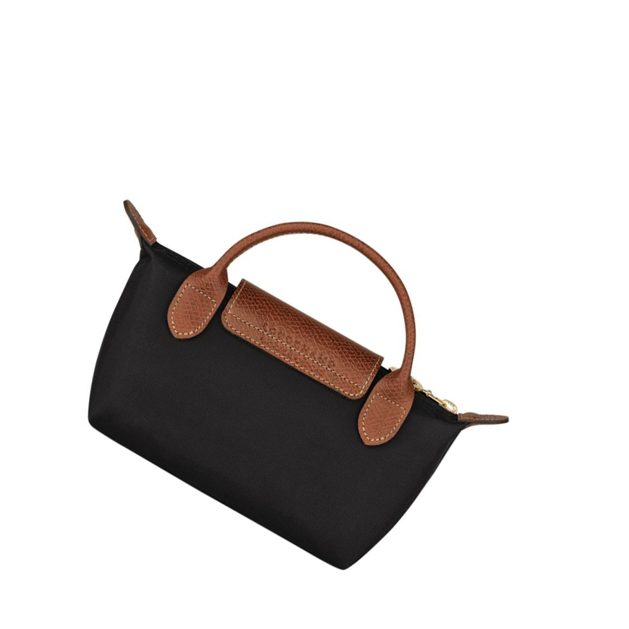 Pouches Damskie Longchamp Le Pliage Original Czarne | PL-921BSJC