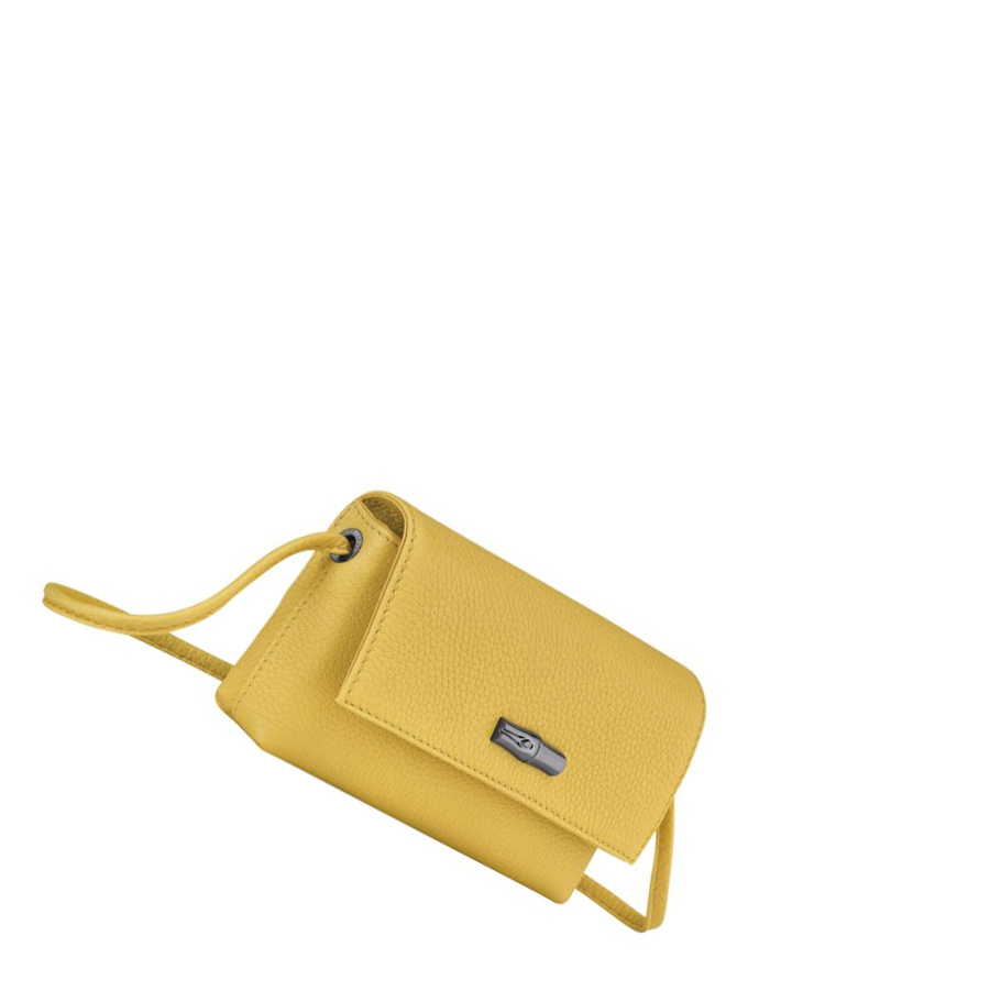 Pouches Damskie Longchamp Roseau Essential Żółte | PL-572UZNW