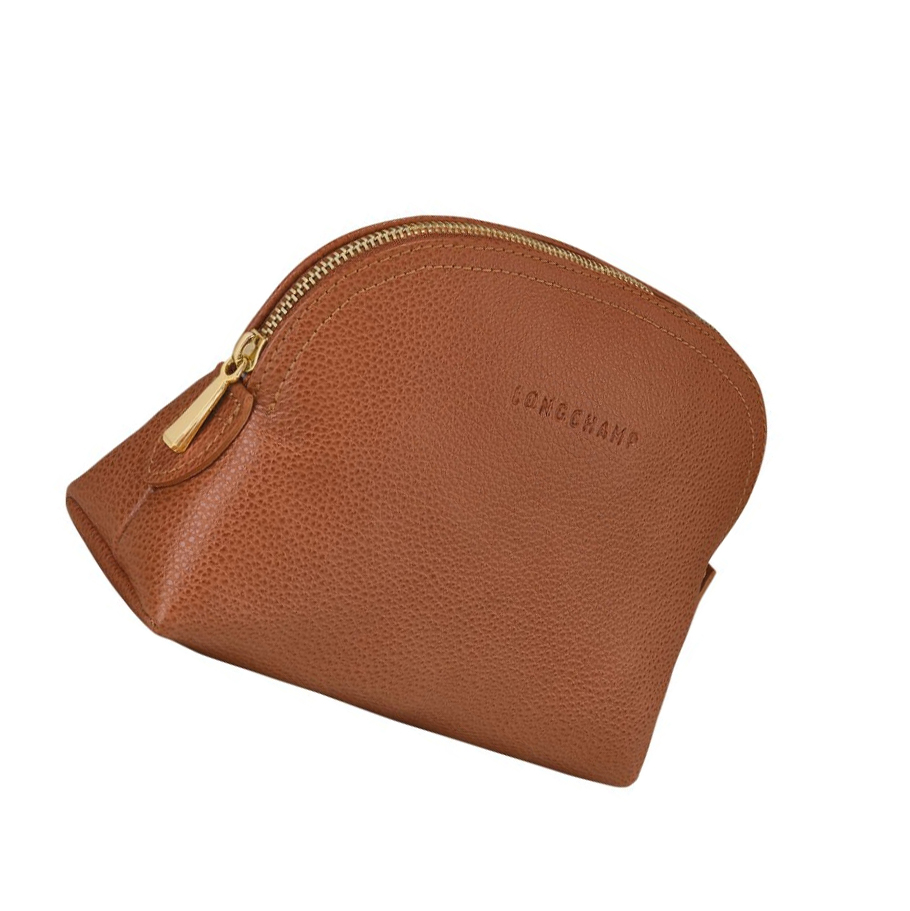 Pouches Męskie Longchamp Le Foulonné Brązowe | PL-873ICWT