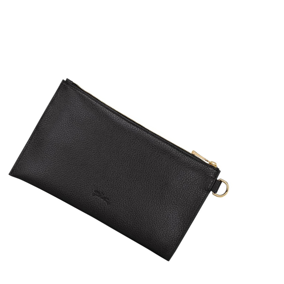 Pouches Męskie Longchamp Le Foulonné Czarne | PL-467KNYF