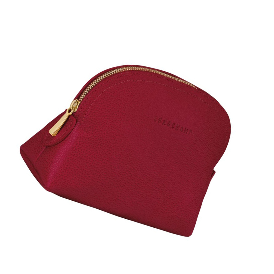 Pouches Męskie Longchamp Le Foulonné Czerwone | PL-031QBVR