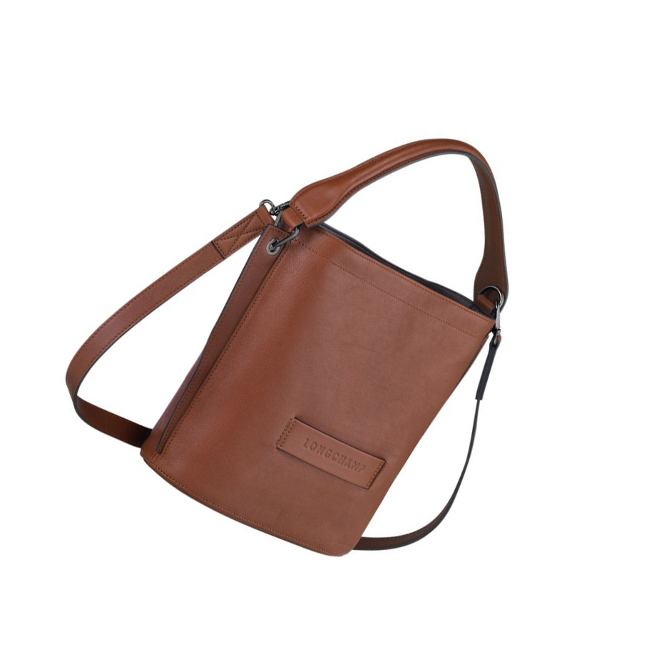 Torba Crossbody Damskie Longchamp 3D Brązowe | PL-014XDAQ