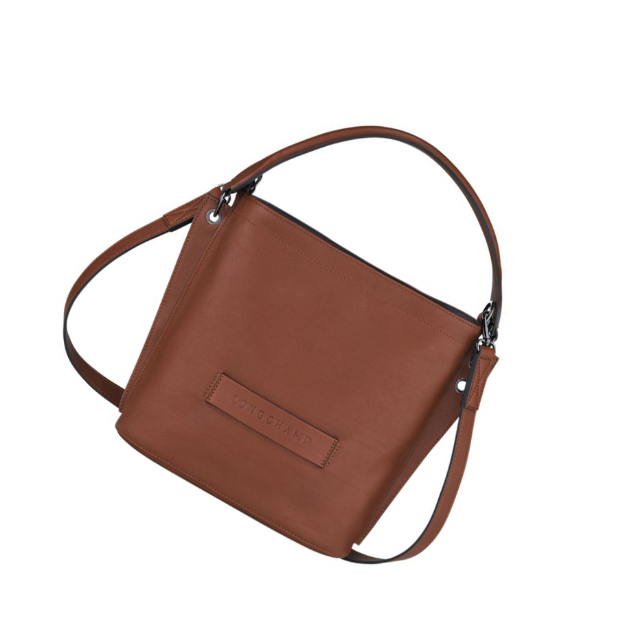 Torba Crossbody Damskie Longchamp 3D Brązowe | PL-014XDAQ