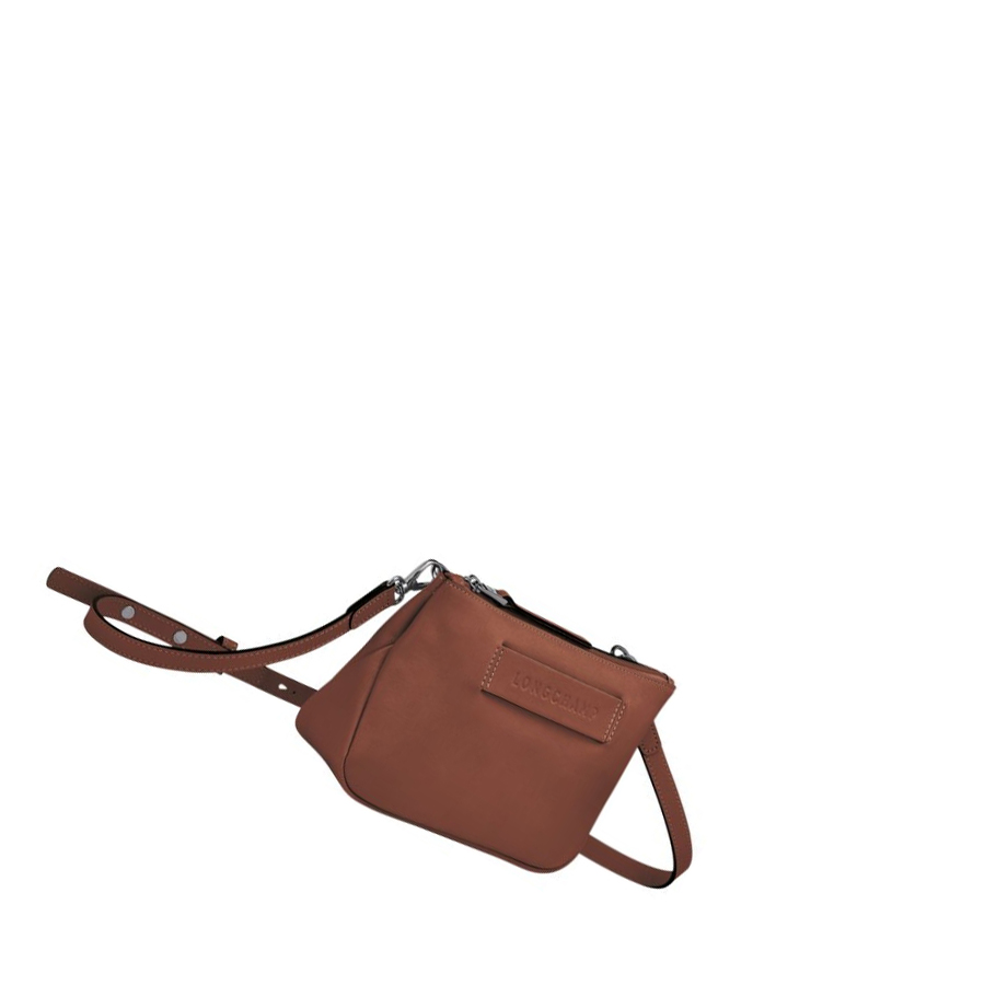 Torba Crossbody Damskie Longchamp 3D Brązowe | PL-590XGJB