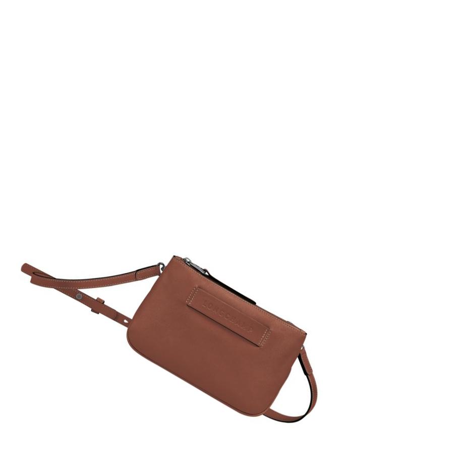 Torba Crossbody Damskie Longchamp 3D Brązowe | PL-590XGJB