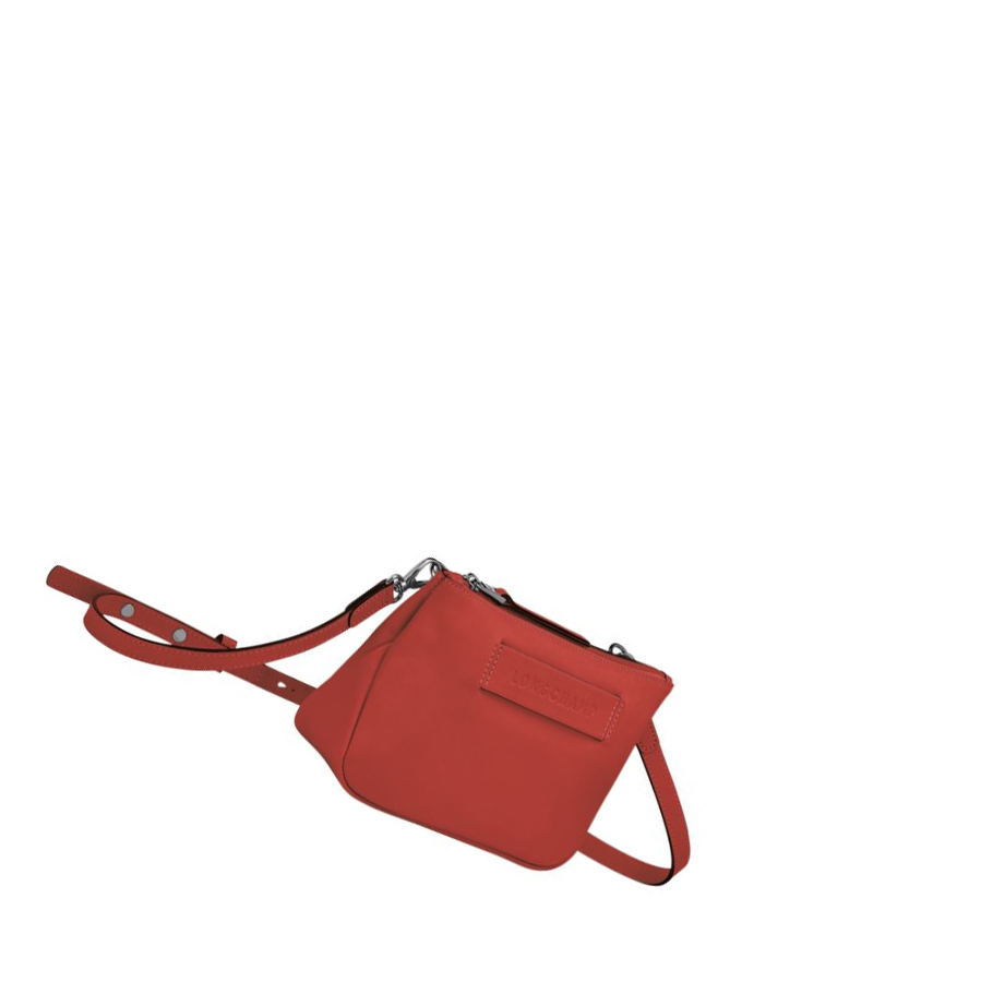 Torba Crossbody Damskie Longchamp 3D Czerwone | PL-358YUOM