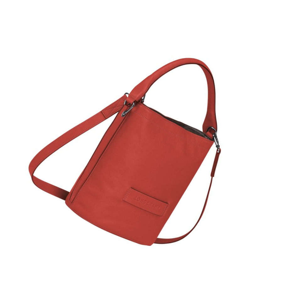 Torba Crossbody Damskie Longchamp 3D Czerwone | PL-642CASH