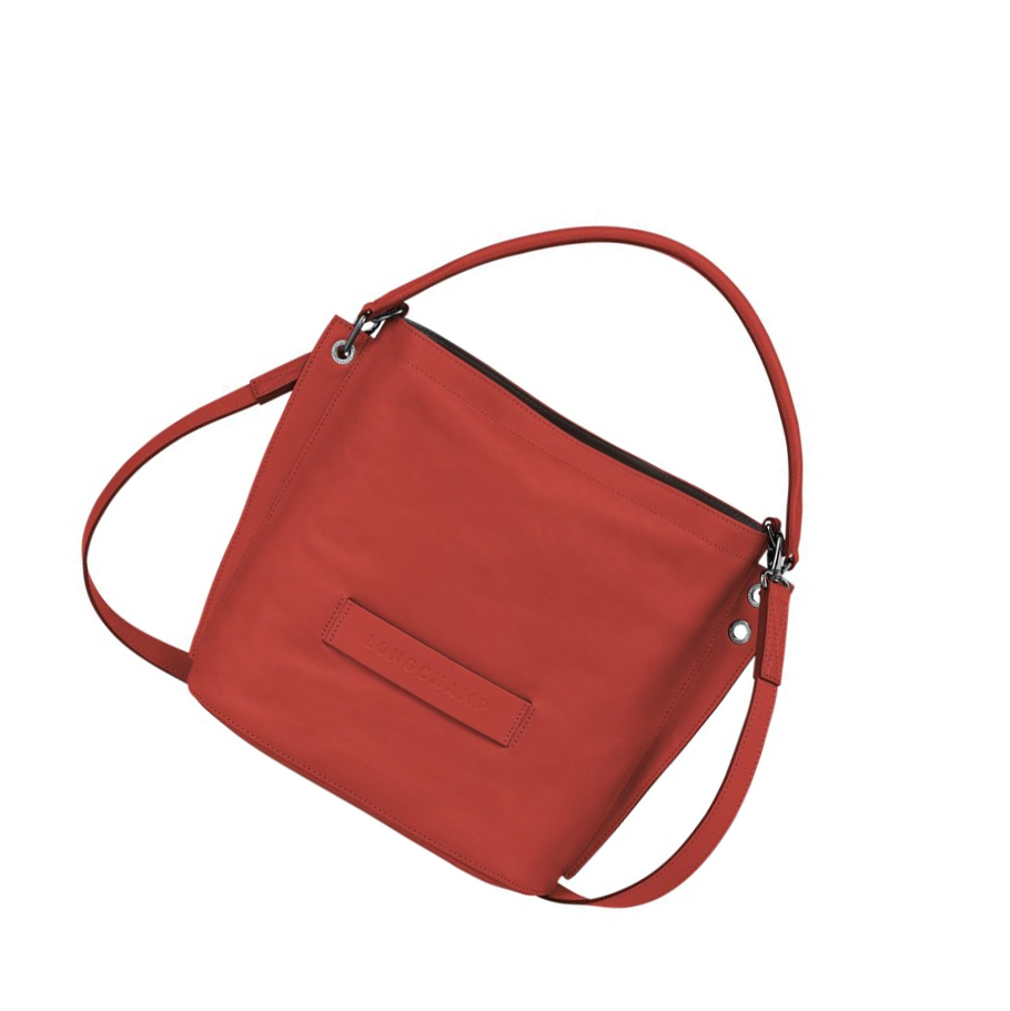 Torba Crossbody Damskie Longchamp 3D Czerwone | PL-642CASH