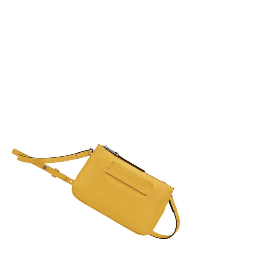 Torba Crossbody Damskie Longchamp 3D Żółte | PL-482NUZG