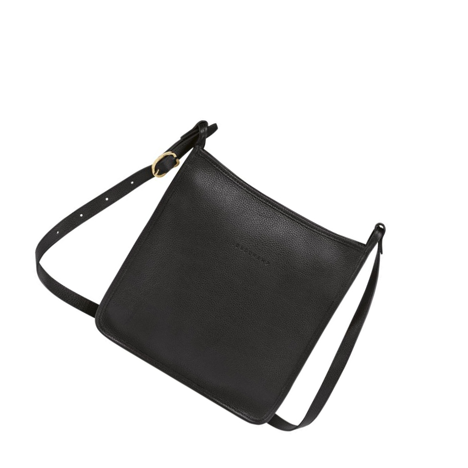 Torba Crossbody Damskie Longchamp Le Foulonné L Czarne | PL-016SNUI