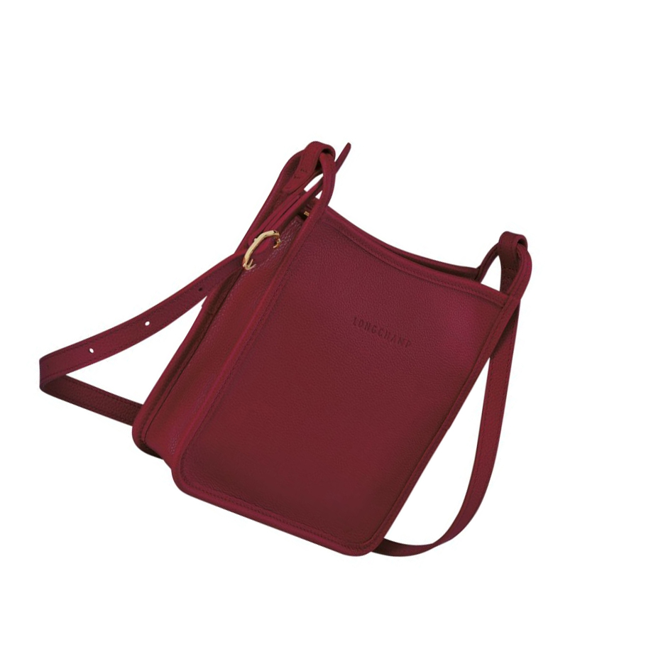 Torba Crossbody Damskie Longchamp Le Foulonné S Czerwone | PL-085ESGV