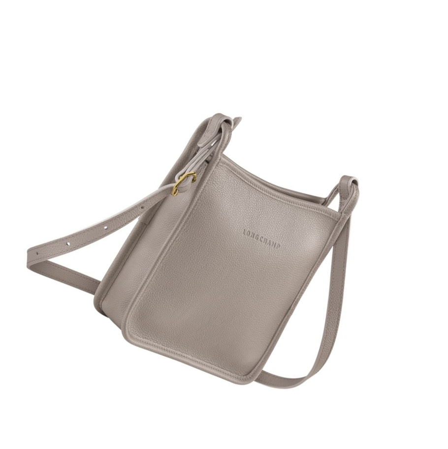 Torba Crossbody Damskie Longchamp Le Foulonné S Szare | PL-095LPWF