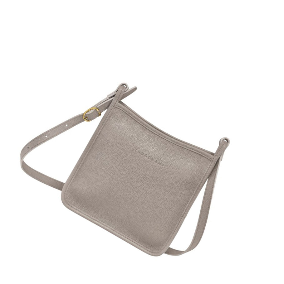 Torba Crossbody Damskie Longchamp Le Foulonné S Szare | PL-095LPWF