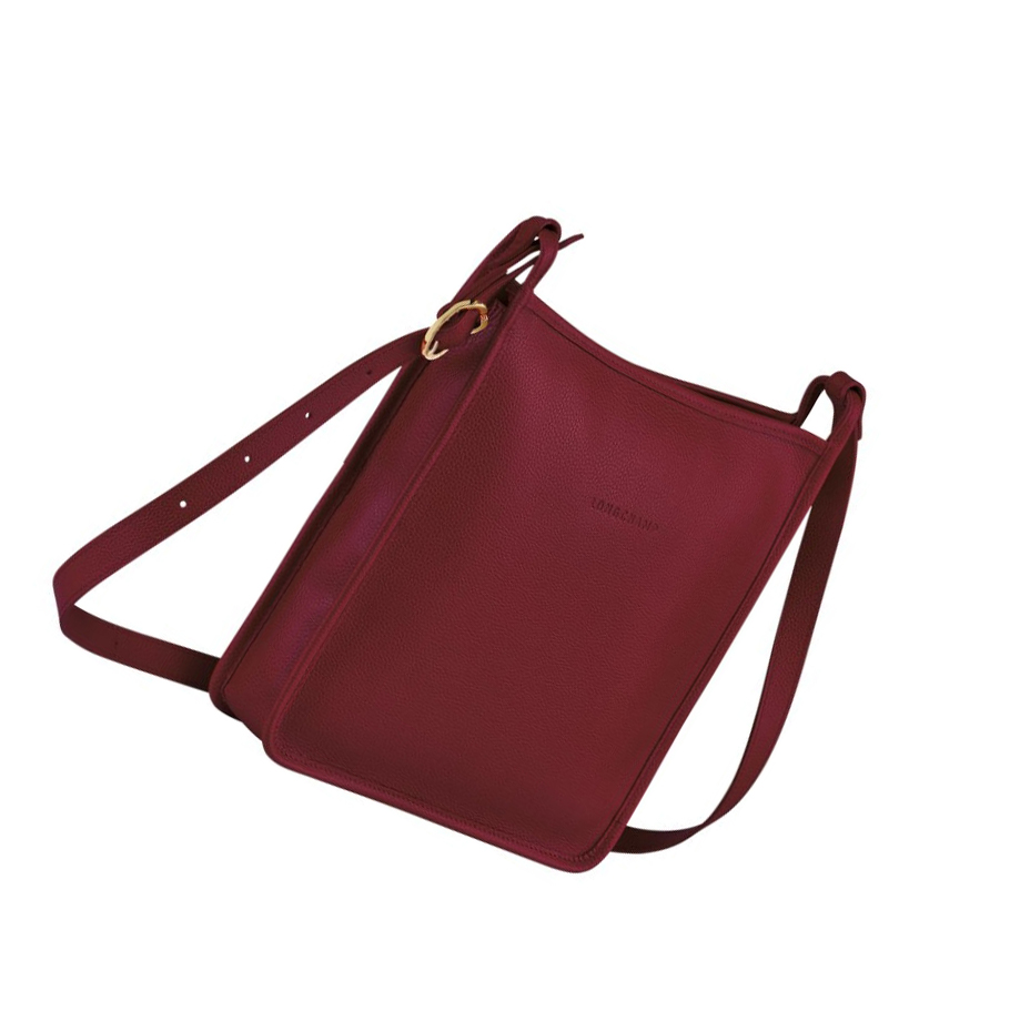 Torba Crossbody Damskie Longchamp Le Foulonné L Czerwone | PL-190SVDU