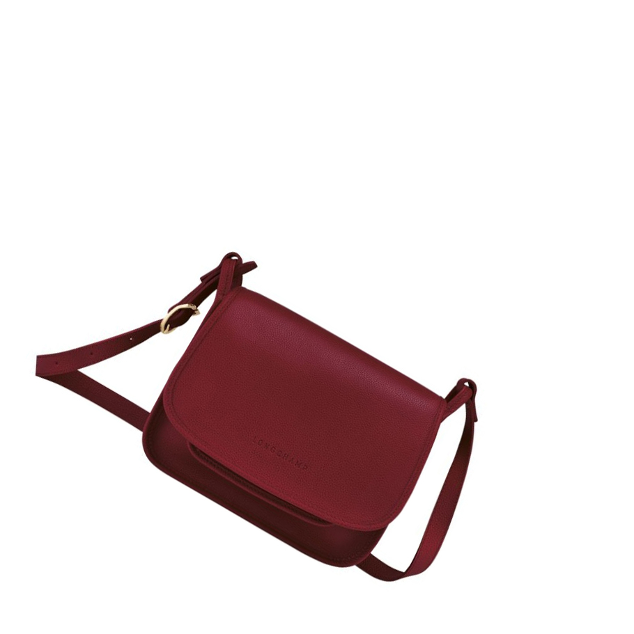 Torba Crossbody Damskie Longchamp Le Foulonné M Czerwone | PL-236AYIB