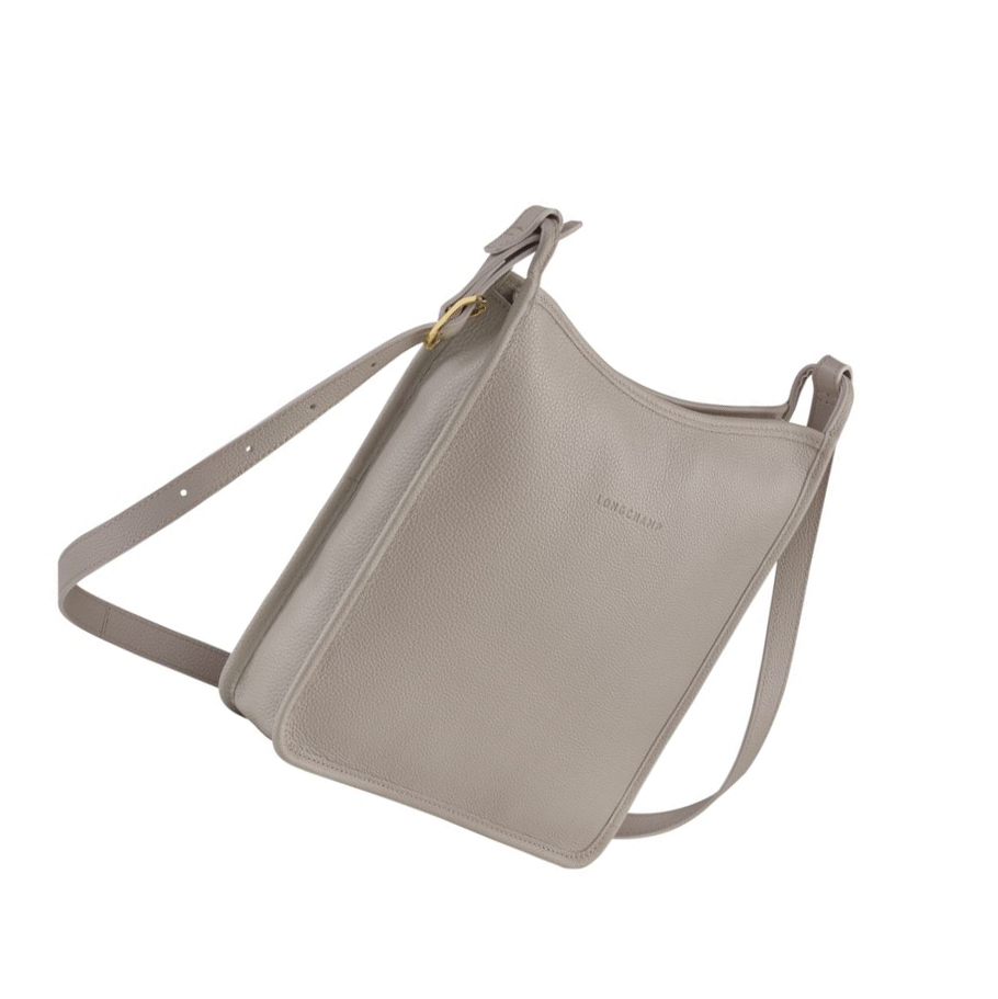 Torba Crossbody Damskie Longchamp Le Foulonné L Szare | PL-254GQOY