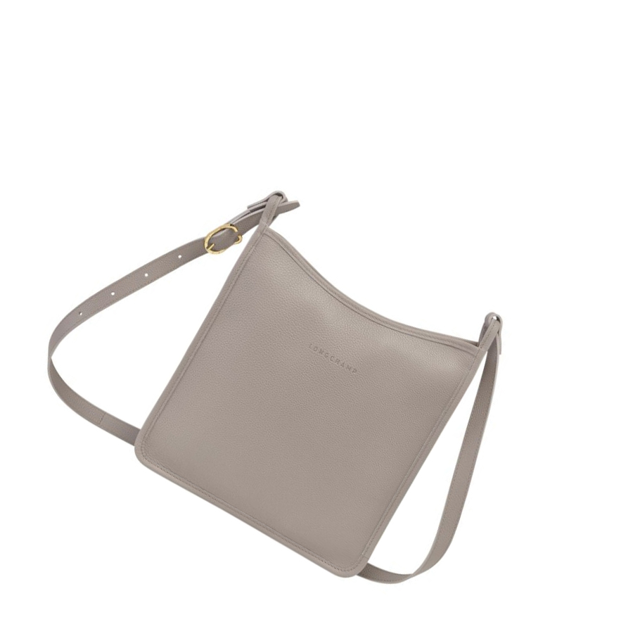 Torba Crossbody Damskie Longchamp Le Foulonné L Szare | PL-254GQOY