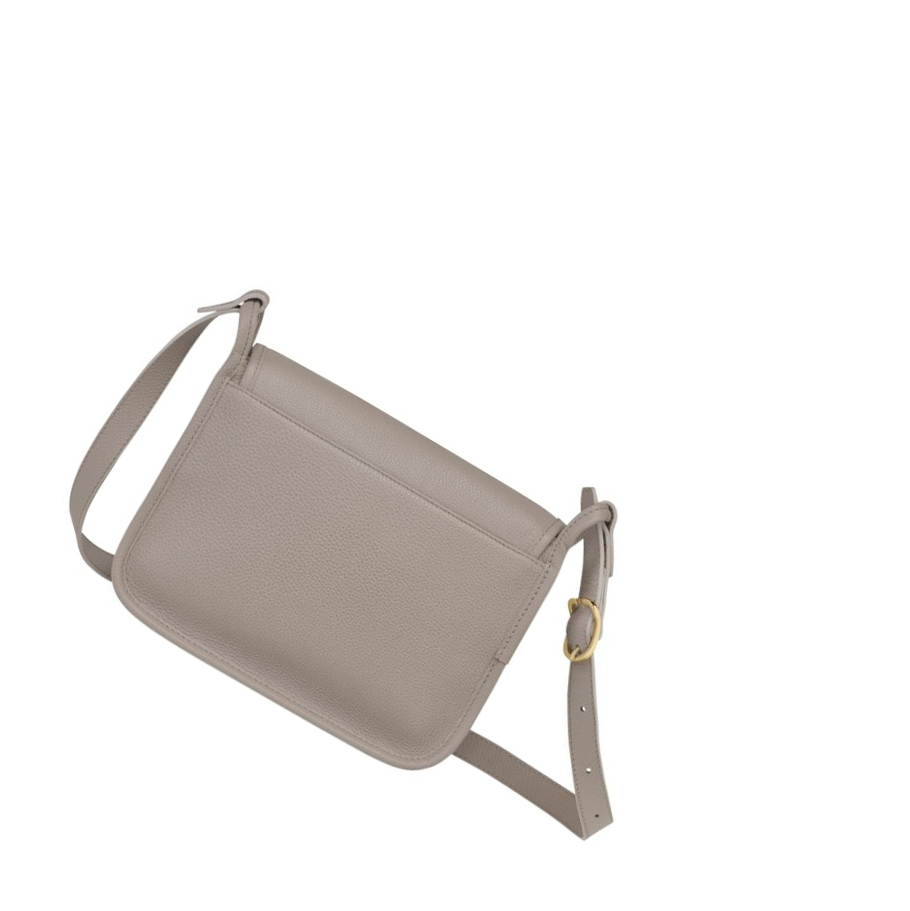 Torba Crossbody Damskie Longchamp Le Foulonné M Szare | PL-527DTIQ