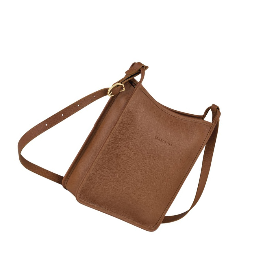 Torba Crossbody Damskie Longchamp Le Foulonné L Brązowe | PL-562DKSN