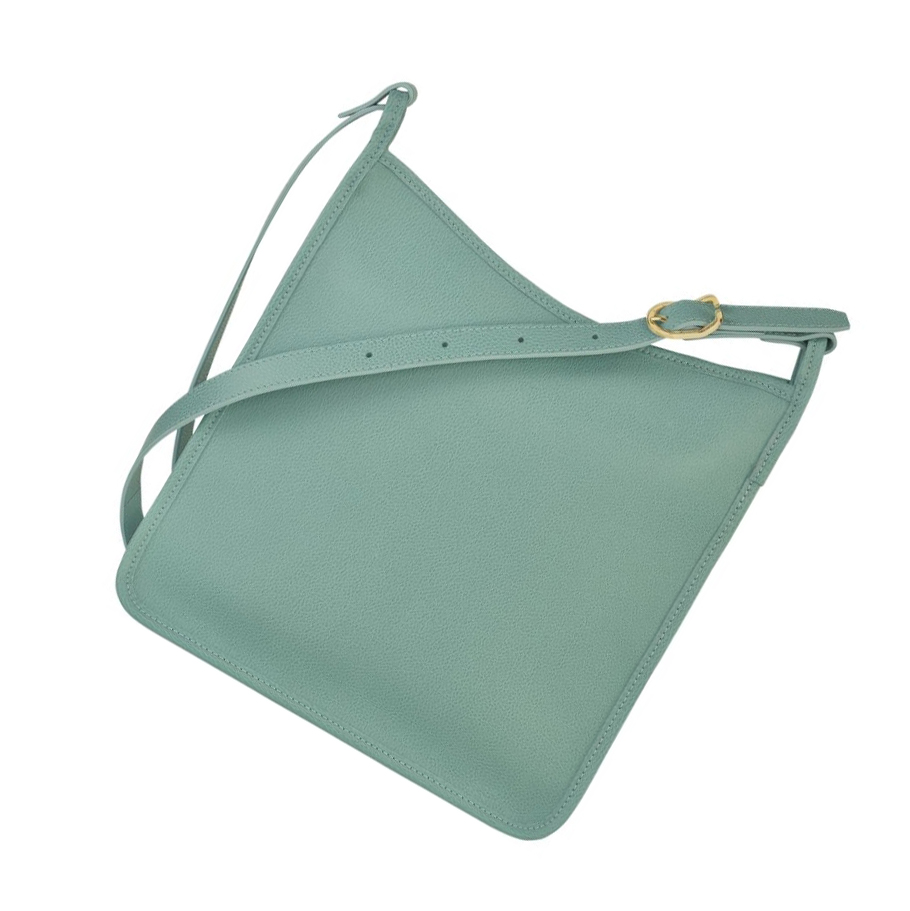 Torba Crossbody Damskie Longchamp Le Foulonné L Niebieskie | PL-732KTGC