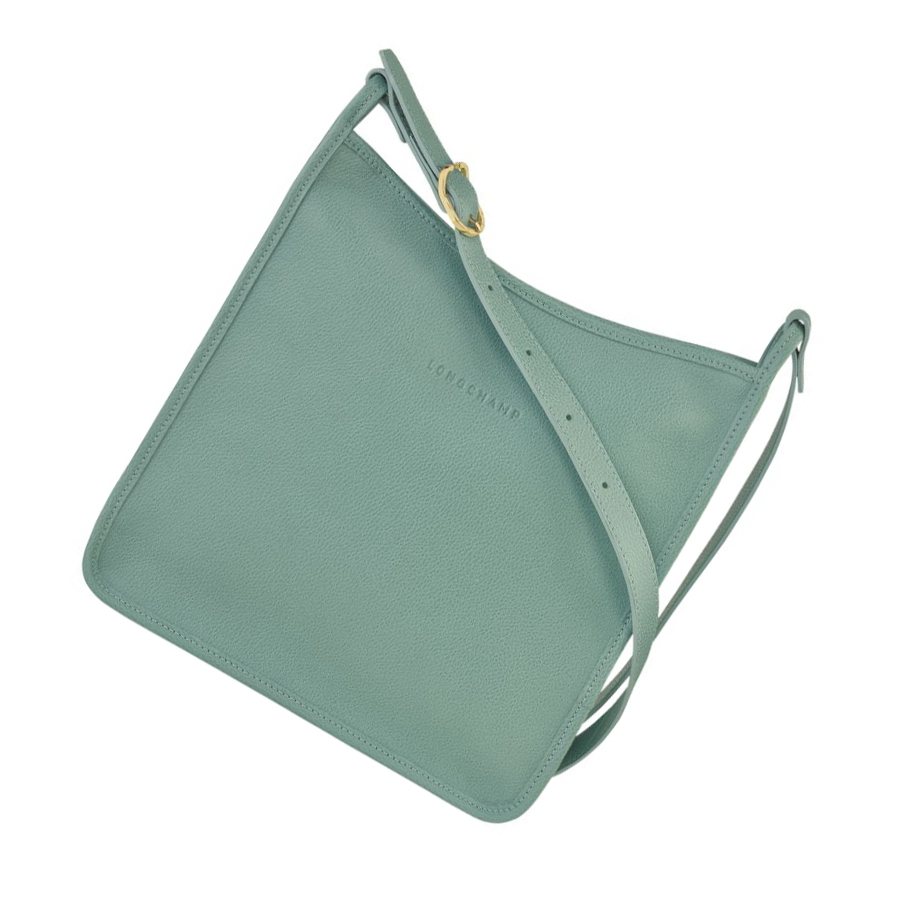 Torba Crossbody Damskie Longchamp Le Foulonné L Niebieskie | PL-732KTGC