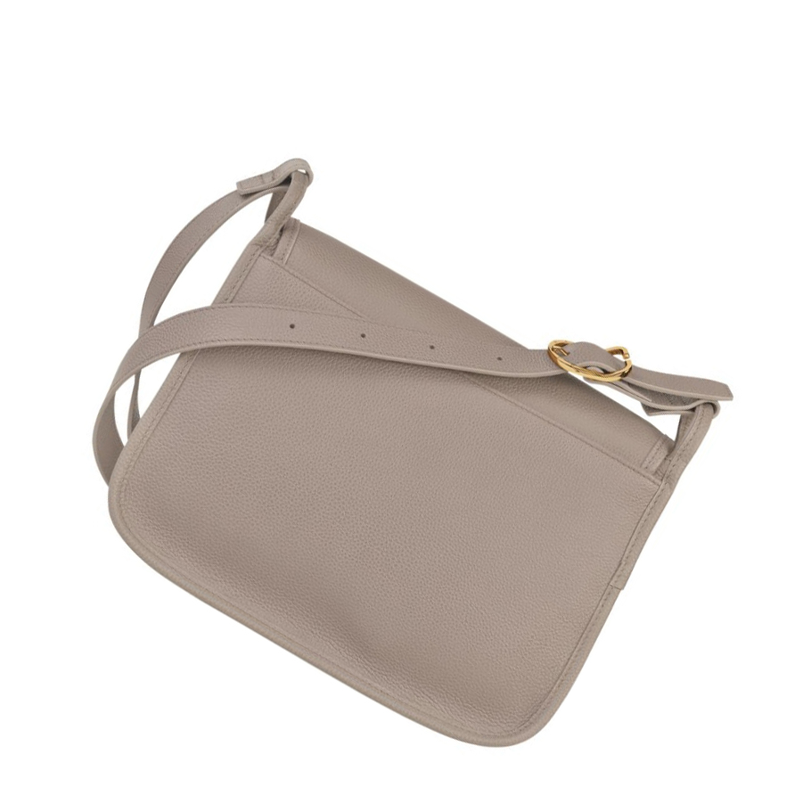 Torba Crossbody Damskie Longchamp Le Foulonné L Szare | PL-942EHXW