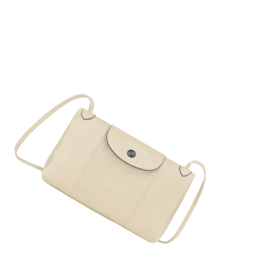 Torba Crossbody Damskie Longchamp Le Pliage Cuir Beżowe | PL-065UJXM