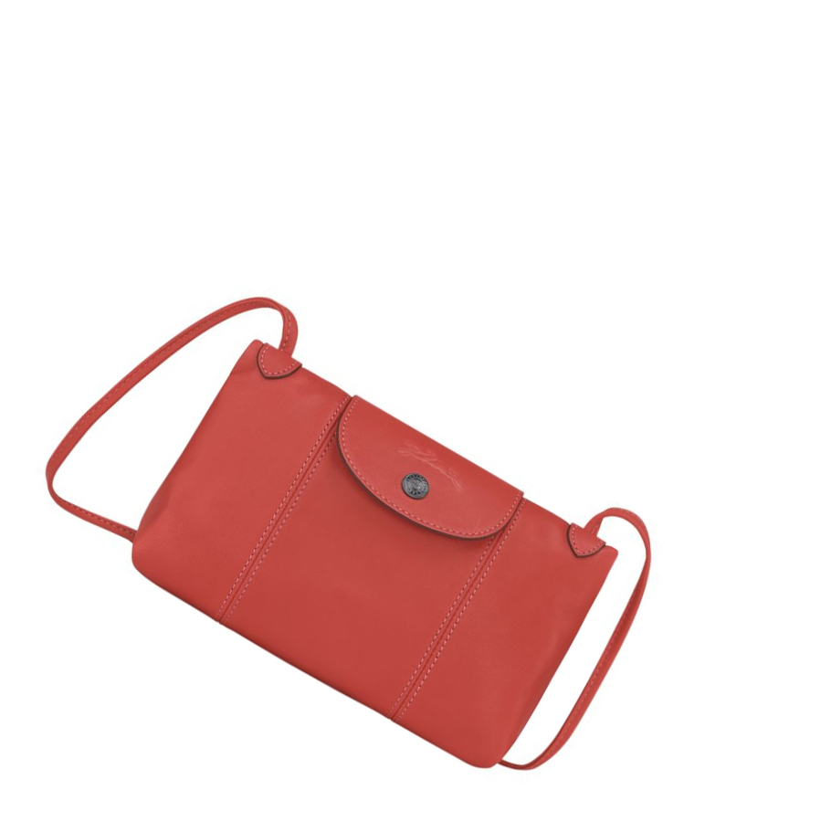 Torba Crossbody Damskie Longchamp Le Pliage Cuir Czerwone | PL-329MQHK