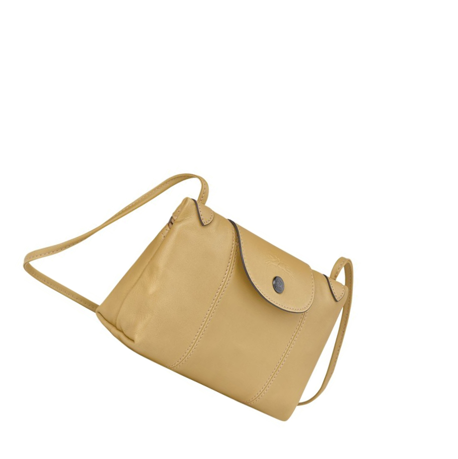 Torba Crossbody Damskie Longchamp Le Pliage Cuir Beżowe | PL-475SVDP