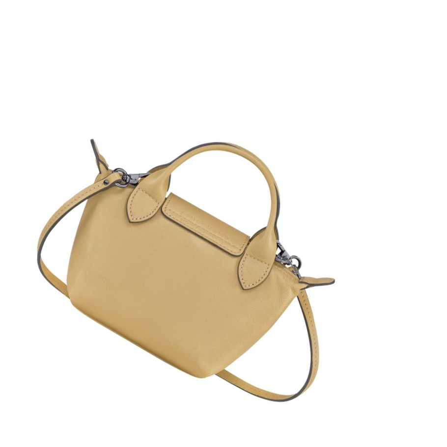 Torba Crossbody Damskie Longchamp Le Pliage Cuir Beżowe | PL-627GAQM