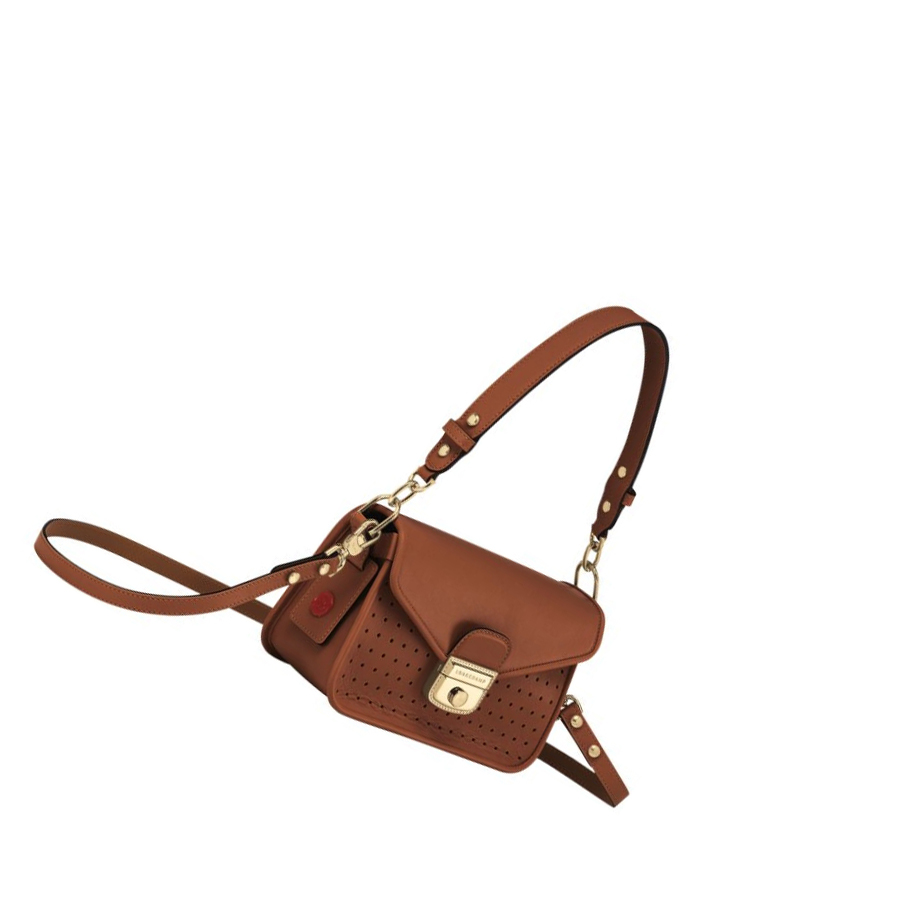 Torba Crossbody Damskie Longchamp Mademoiselle XS Brązowe | PL-098VQPC