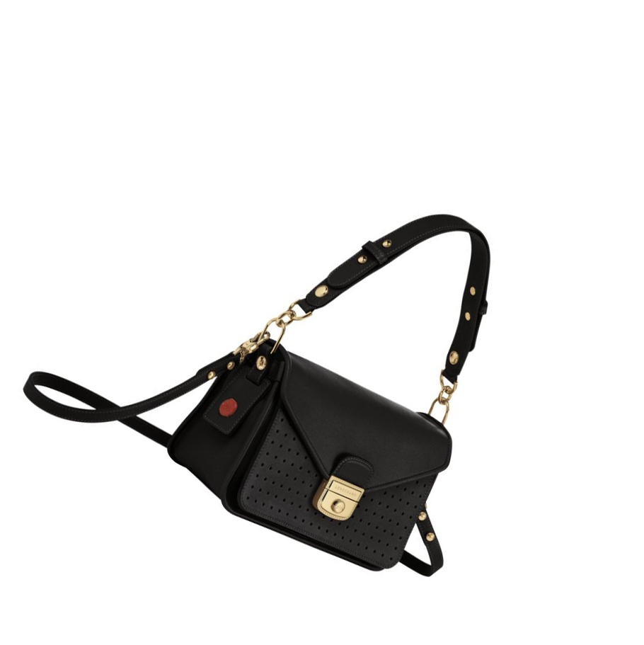 Torba Crossbody Damskie Longchamp Mademoiselle S Czarne | PL-402QFER