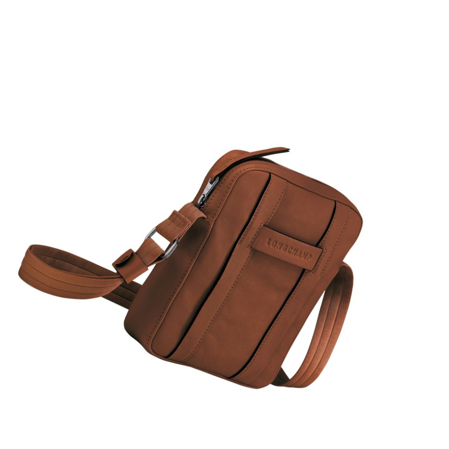 Torba Crossbody Męskie Longchamp 3D S Brązowe | PL-082FHAE