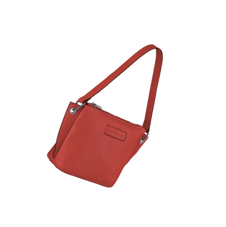 Torba Na Talię Damskie Longchamp 3D Czerwone | PL-648LWKT