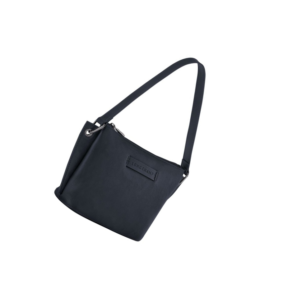 Torba Na Talię Damskie Longchamp 3D Niebieskie | PL-081IFQO