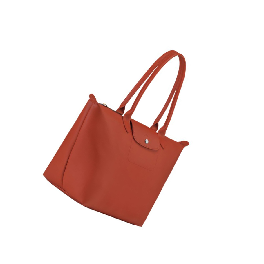 Torby Na Zakupy Damskie Longchamp Le Pliage City L Czerwone | PL-193LZTH